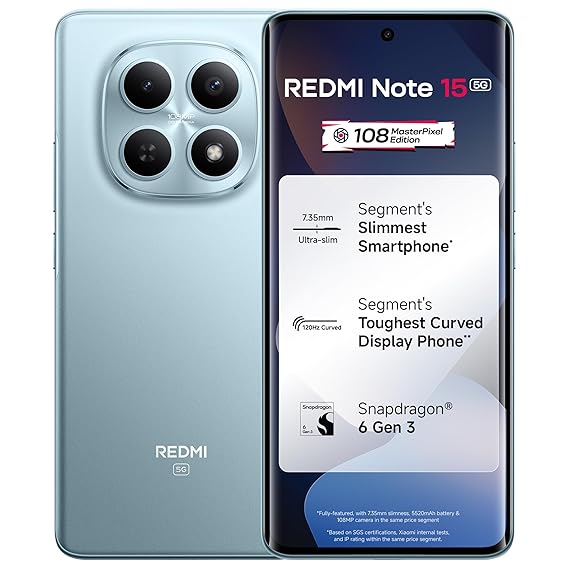REDMI NOTE 15 (5G) | GLACIER BLUE