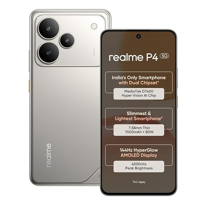 REALME P4 (5G) | STEEL GREY