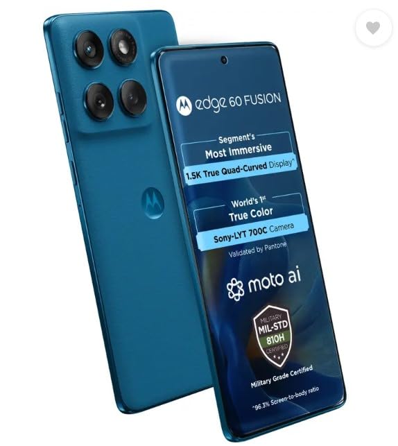 MOTOROLA EDGE 60 FUSION (5G) | PANTONE MYKONOS BLUE