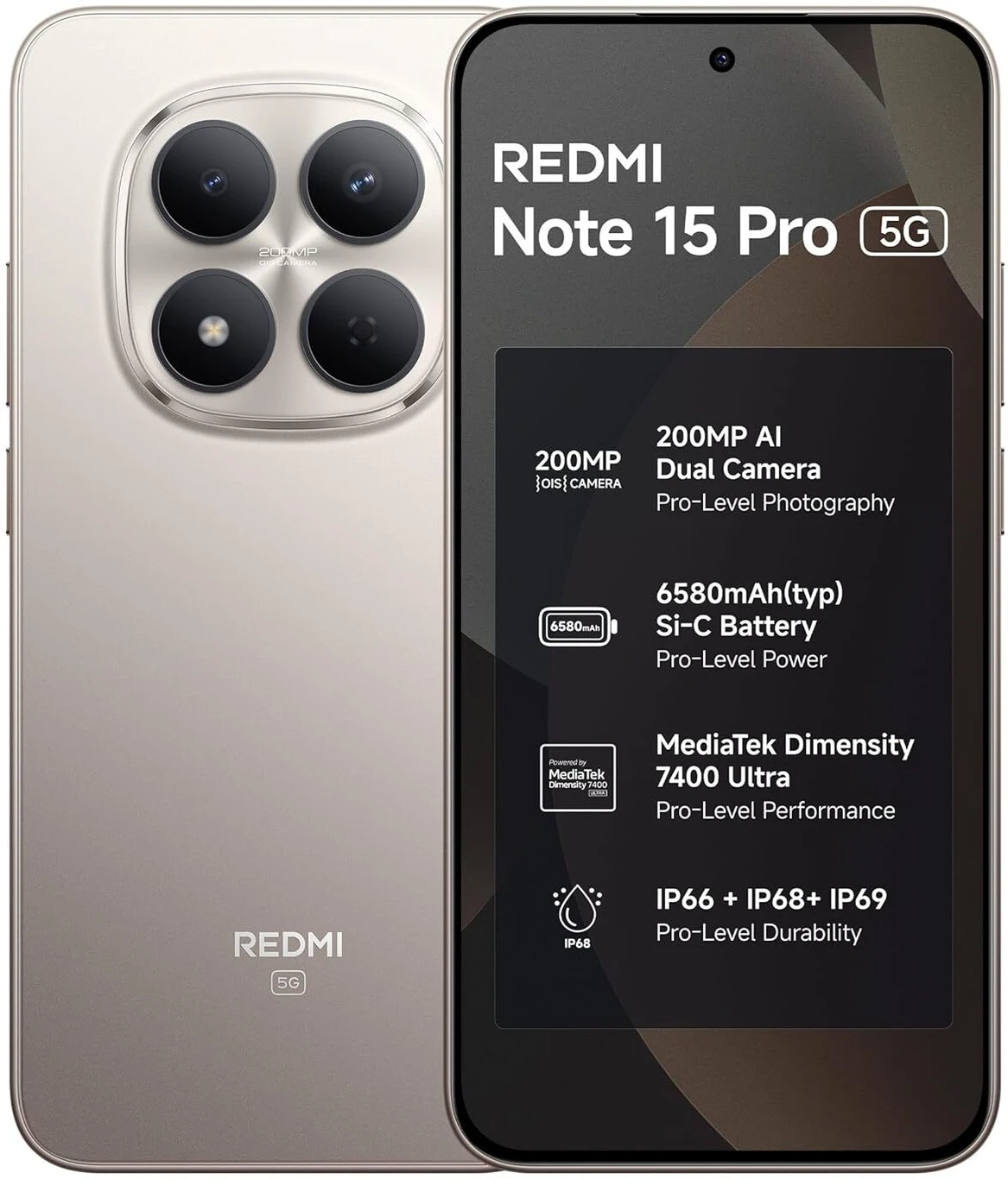 REDMI NOTE 15 PRO 5G (SILVER ASH)