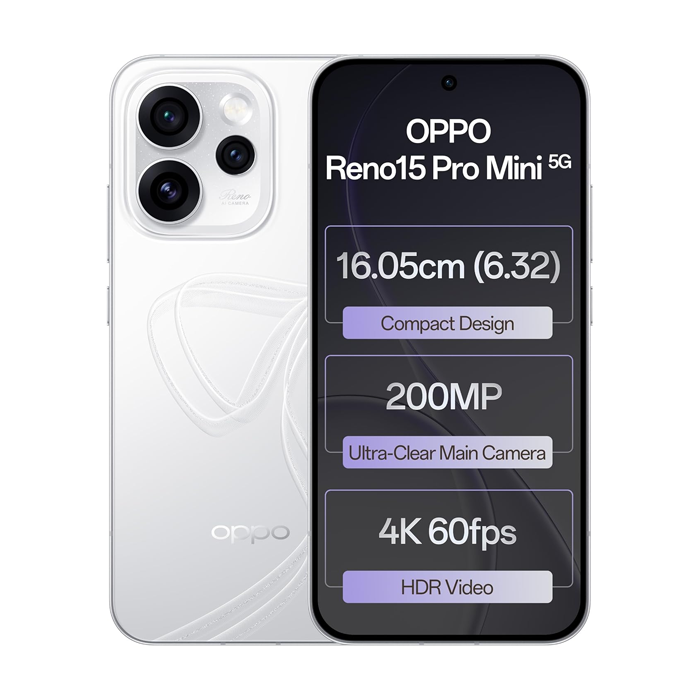 OPPO RENO 15 PRO MINI (5G) GLACIER WHITE